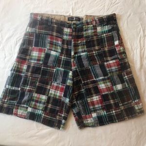 T. Harris London Plaid Shorts